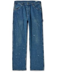 Orslow - Paint-splattered Straight-leg Selvedge Jeans - Lyst