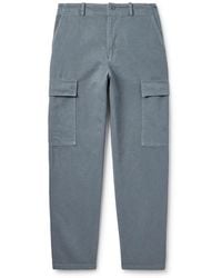 A.P.C. - Duncan Straight-Leg Organic Cotton-Twill Trousers - Lyst