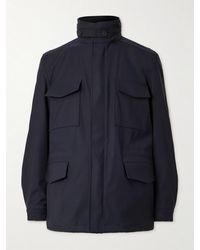 Loro Piana - Traveller Logo-appliquéd Bristol Clima System 3l Wool-blend Hooded Field Jacket - Lyst