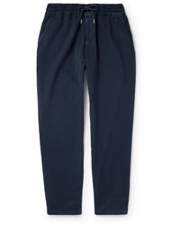 MR P. - Cavalry Straight-leg Cotton And Wool-blend Twill Drawstring Trousers - Lyst