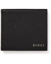 Gucci - Logo-embellished Full-grain Leather Billfold Wallet - Lyst