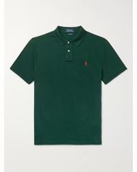 Polo Ralph Lauren - Slim-Fit Logo-Embroidered Cotton-Piqué Polo Shirt - Lyst