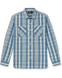 RRL - Farrell Checked Cotton Shirt - Lyst