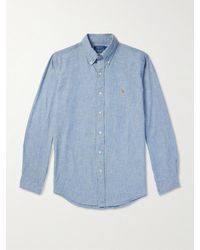 Polo Ralph Lauren - Button-Down Collar Cotton-Chambray Shirt - Lyst
