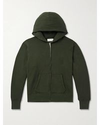 Les Tien - Garment-Dyed Cotton-Jersey Zip Hoodie - Lyst