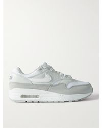 Nike - Air Max 1 '87 Mesh-trimmed Leather Sneakers - Lyst