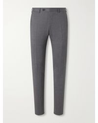 Canali - Straight-Leg Wool-Blend Twill Trousers - Lyst