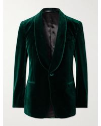 MR P. - Slim-Fit Shawl-Collar Cotton-Velvet Tuxedo Jacket - Lyst