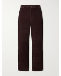 The Elder Statesman - Straight-Leg Cotton-Corduroy Trousers - Lyst