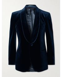 MR P. - Slim-Fit Shawl-Collar Cotton-Velvet Tuxedo Jacket - Lyst