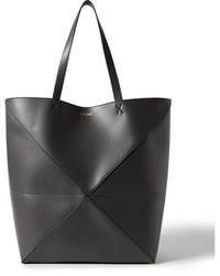 Loewe - Puzzle Fold Xl Panelled Leather Tote Bag - Lyst