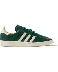 adidas Originals - Campus 80s Leather-trimmed Suede Sneakers - Lyst