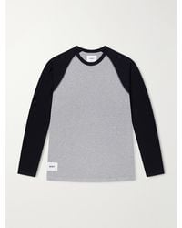 WTAPS - Ian Logo-embroidered Cotton-jersey T-shirt - Lyst