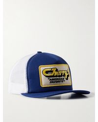 CHERRY LA - America's Favorite Logo-appliquéd Twill And Mesh Trucker Cap - Lyst