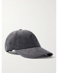 Stone Island - Baseballkappe aus Baumwollcord mit Logostickerei - Lyst