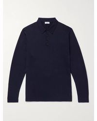 Sunspel - Sea Island Cotton-Jersey Polo Shirt - Lyst