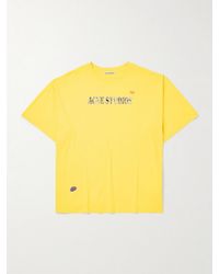 Acne Studios - Oversized Logo-Appliquéd Cotton And Hemp-Blend Jersey T-Shirt - Lyst