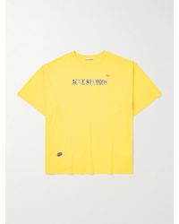 Acne Studios - Oversized Logo-Appliquéd Cotton And Hemp-Blend Jersey T-Shirt - Lyst
