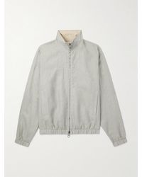 Loro Piana - Reversible Linen Bomber Jacket - Lyst