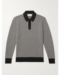 MR P. - Bridget Striped Merino Wool Polo Shirt - Lyst