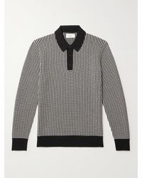 MR P. - Bridget Striped Merino Wool Polo Shirt - Lyst