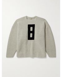 Fear Of God - Oversized Intarsia-knit Virgin Wool-blend Bouclé Sweater - Lyst