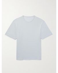STÒFFA - Cotton And Silk-blend Piquè T-shirt - Lyst