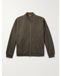 Barena - Virgin Wool-Blend Jersey Varsity Jacket - Lyst