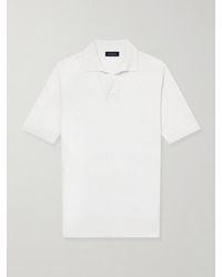 Thom Sweeney - Linen And Cotton-blend Polo Shirt - Lyst