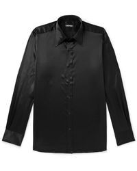 Tom Ford - Slim-fit Silk-satin Shirt - Lyst