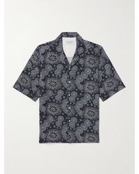 Officine Generale - Eren Camp-collar Printed Lyocell-twill Shirt - Lyst