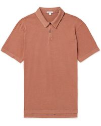 James Perse - Supima Cotton-jersey Polo Shirt - Lyst