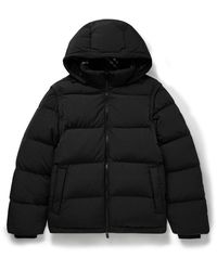 Burberry - Convertible Quilted Crinkled-Shell Hooded Down Jacket - Lyst