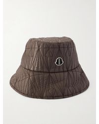 Rick Owens - Moncler Logo-appliquéd Padded Quilted Shell Bucket Hat - Lyst