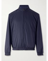 Canali - Reversible Shell Bomber Jacket - Lyst