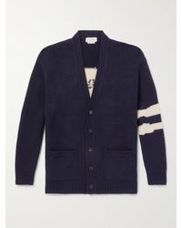 Alexander McQueen - Cardigan in misto lana e cashmere a intarsio - Lyst