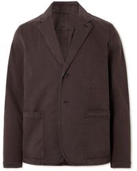 MR P. - Garment-dyed Cotton-blend Twill Blazer - Lyst