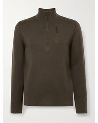 Aztech Mountain - Matterhorn Shell-Trimmed Wool Half-Zip Sweater - Lyst