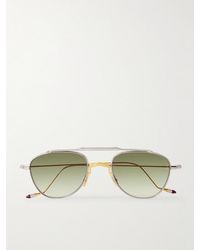 Jacques Marie Mage - Flynn Aviator-Style- And-Tone Sunglasses - Lyst