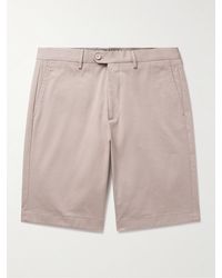 Etro - Straight-leg Cotton-blend Twill Bermuda Shorts - Lyst