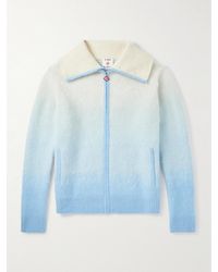 CASABLANCA - Fluffy Jacke aus Strick mit Farbverlauf und Reißverschluss - Lyst