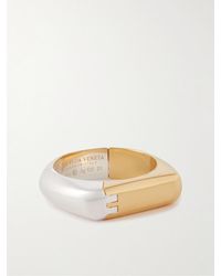 Bottega Veneta - Ring aus Sterlingsilber mit Goldauflage - Lyst