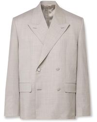 Givenchy - Double-Breasted Wool-Twill Blazer - Lyst