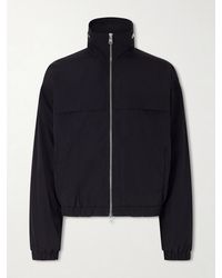 Ami Paris - Cropped Logo-Embroidered Shell Jacket - Lyst