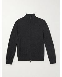 N.Peal Cashmere - Stanley Tucci Cashmere And Silk-Blend Zip-Up Cardigan - Lyst