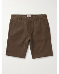 NN07 - Crown 1454 Straight-leg Linen Shorts - Lyst