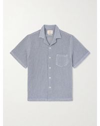 Portuguese Flannel - Agora Camp-Collar Cotton-Blend Shirt - Lyst