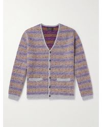 Beams Plus - Fair Isle Jacquard-knit Cardigan - Lyst