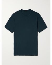 James Perse - T-shirt in jersey di cotone tinta in capo Elevated Lotus - Lyst