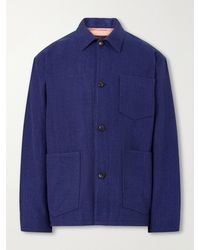 Visvim - Baker Textured Wool And Linen-Blend Jacket - Lyst